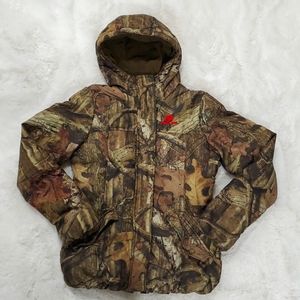Mossy Oak break up infinity puffer coat camouflage jacket